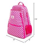 Pink Pickleball Backpack for Women - Holds 2 Rackets