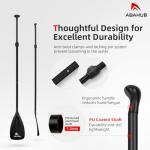 Abahub Adjustable 3-Piece SUP Paddle Oar