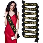 Graduation Court Sashes Set - Black & Gold