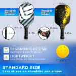 NFTIGB Pickleball Paddles Set with 4 Balls