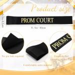 Graduation Court Sashes Set - Black & Gold