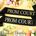 Graduation Court Sashes Set - Black & Gold