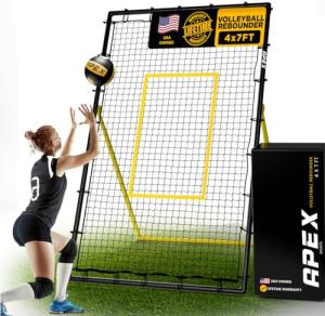 Apex Sports Adjustable Volleyball Rebounder Net 7x4 ft