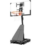 Adjustable Outdoor Basketball Hoop with Shatterproof Backboard