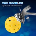 Geekman 40 Holes Durable Outdoor Pickleball Balls 12-Pack