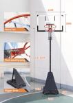 Adjustable Outdoor Basketball Hoop with Shatterproof Backboard