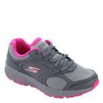 Skechers Women’s GO Run Pickleball Sneakers, Gray/Pink