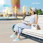 Obtaom Women's Light Green Slip-On Pickleball Shoes