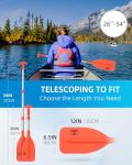 OCEANBROAD Telescoping Emergency Paddle - Orange