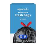 Amazon Basics 30 Gallon Drawstring Trash Bags - 50 Count