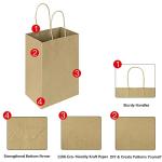 100 Pack Small Kraft Paper Gift Bags