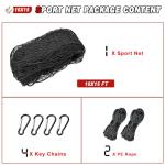 AOLIGEIJS 10x15FT Backyard Sports Netting Barrier