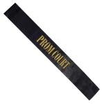 Anderson's Black and Gold Prom Court Sash
