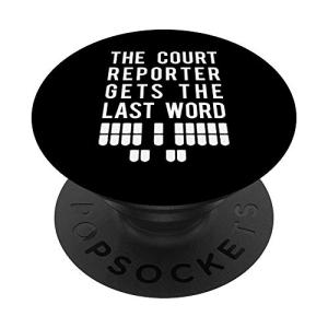 Pickleball Court Reporter PopSocket Grip for Devices