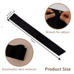 16 Pcs Black Satin Sashes for Events and Parties