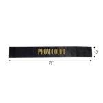 Anderson's Black and Gold Prom Court Sash