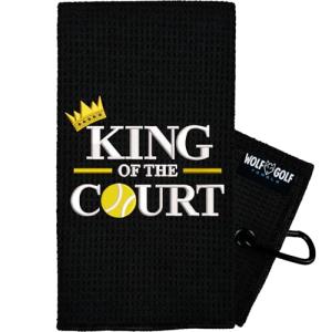 King of Court Pickleball Towel | Embroidered Gift