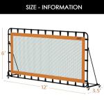 Adjustable 12’x6’ Rebounder Net for Multi-Sports