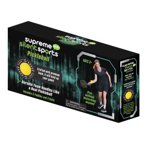Silent Sports Pickleball Kit: 2 Foam Handles & Balls