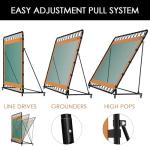 Adjustable 12’x6’ Rebounder Net for Multi-Sports