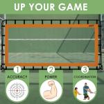 Adjustable 12’x6’ Rebounder Net for Multi-Sports