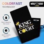 King of Court Pickleball Towel | Embroidered Gift