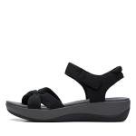 Clarks Women's Arla Shore Black Sandals, Size 9