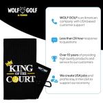 King of Court Pickleball Towel | Embroidered Gift