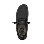 Hey Dude Wally Sox Micro Total Black Loafers