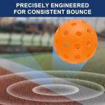 Ornalry 6-Pack Outdoor Crack-Resistant Pickleball Balls