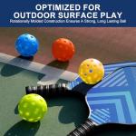 Ornalry 6-Pack Outdoor Crack-Resistant Pickleball Balls