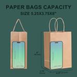 Brown Kraft Paper Gift Bags - 50 Count