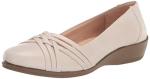 LifeStride Women’s Ballet Flat - Bone, Size 8.5 Wide