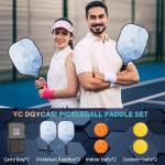 USAPA Approved Pickleball Paddles Set with Bag