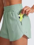 High Waisted Pickleball Shorts with Zip Pocket