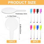 18-Pack Dry Erase Answer Paddles for Games