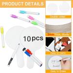 18-Pack Dry Erase Answer Paddles for Games