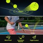 Sukeen 12 Pack Neon Green Outdoor Pickleballs