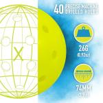 Franklin X-40 Outdoor Pickleballs - 3 Pack