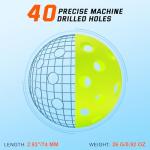 Sukeen 12 Pack Neon Green Outdoor Pickleballs