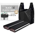 Heavy Duty Black Grocery Bags - 100 Pack