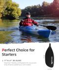 Adjustable Kayak Paddle 210-230 cm - Black