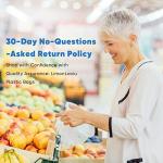 LimonLaviu 100-Pack Plastic Bags with Handles