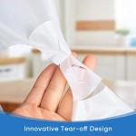 LimonLaviu 100-Pack Plastic Bags with Handles