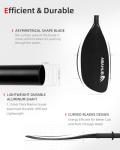 Adjustable Kayak Paddle 210-230 cm - Black