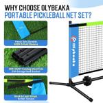 Mini Pickleball Net Set with Balls and Bag