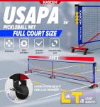 Portable 22FT Pickleball Net with Wheels and Accessories