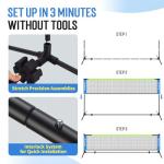 Mini Pickleball Net Set with Balls and Bag