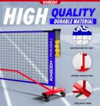 Portable 22FT Pickleball Net with Wheels and Accessories