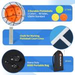 Mini Pickleball Net Set with Balls and Bag